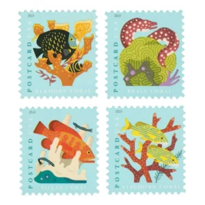 Coral Reefs Postcard Stamps