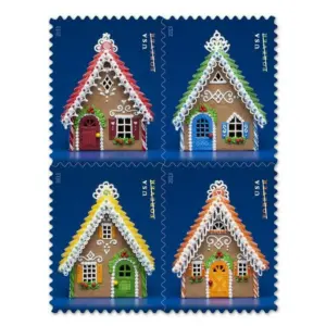 Contemporary Christmas: Gingerbread Houses Stamps