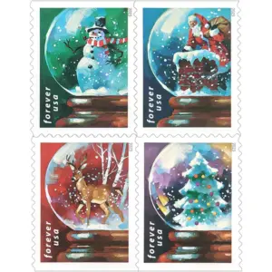 Snow Globes Stamps