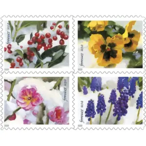 Snowy Beauty Stamps