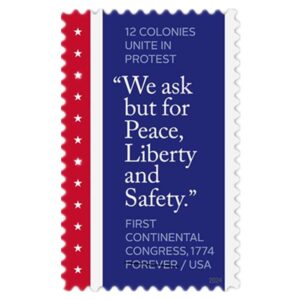 First Continental Congress, 1774 Stamps