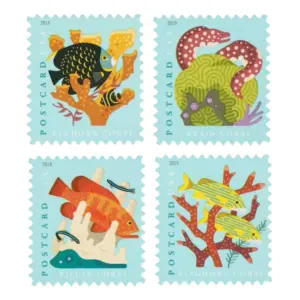 Coral Reefs Postcard Stamps
