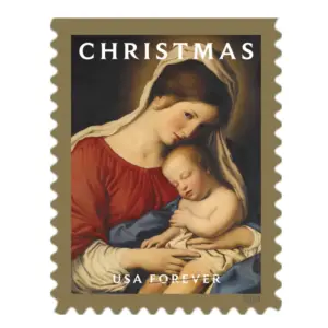 Christmas Madonna and Child Stamps